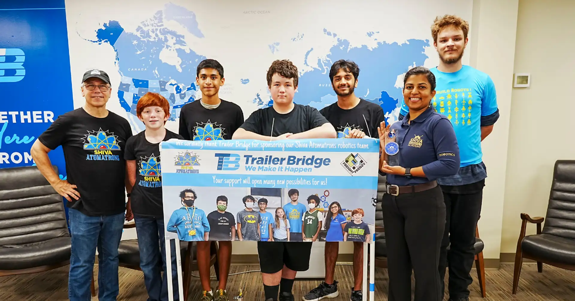 Trailer Bridge Sponsors Youth At SHIVA Robotics Academy